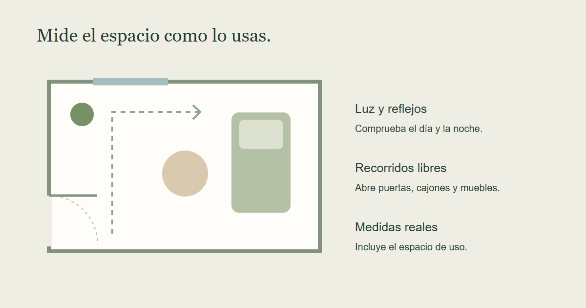 Medidas y comprobaciones para comparar una compra