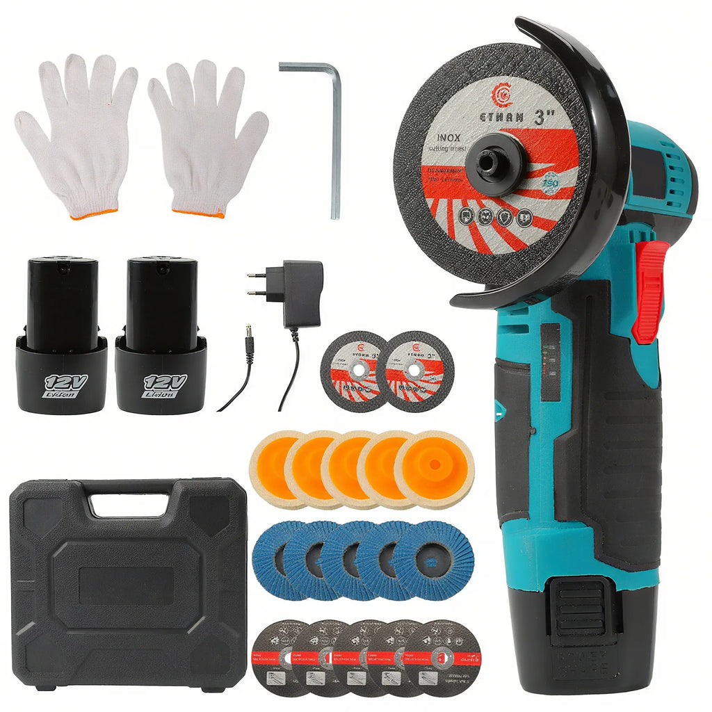Mini amoladora 12V 19500rpm con 2 baterias