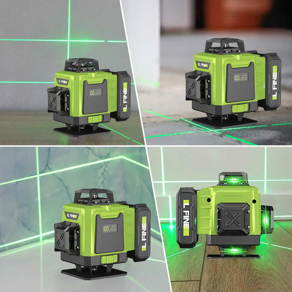 Nivel laser verde 4D 6 lineas