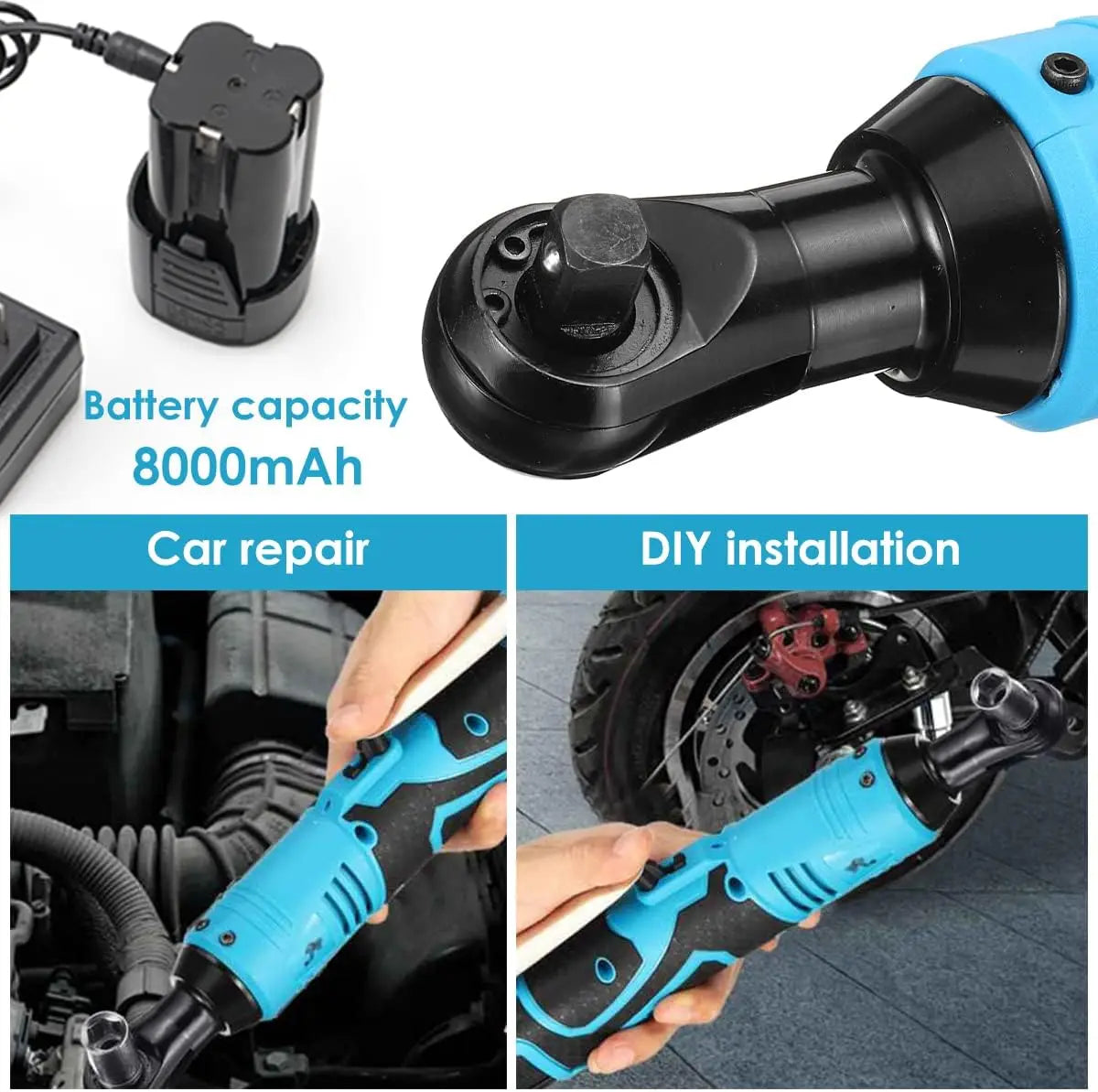 Llave de trinquete 3/8 con 2 baterias 2 battery orange 2012