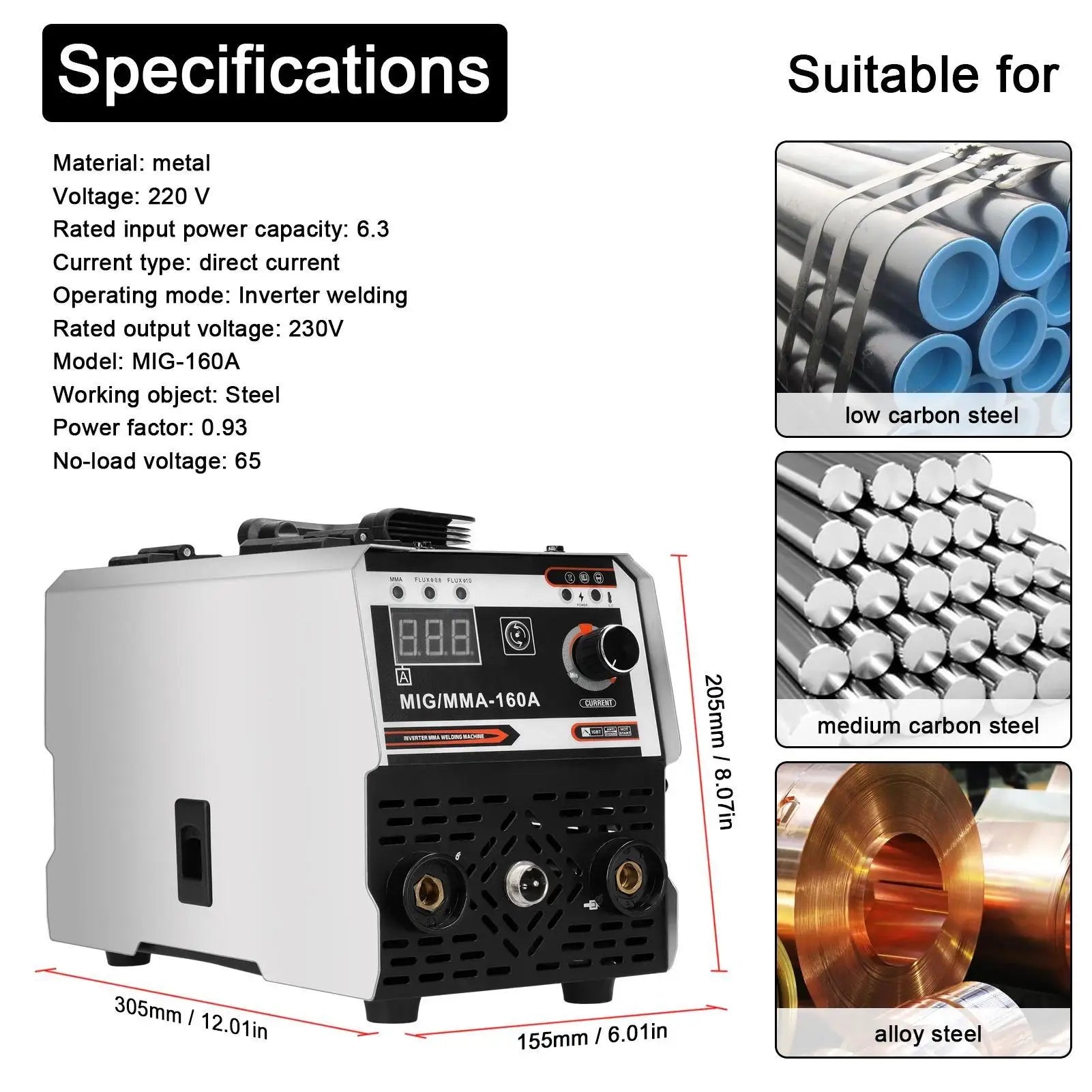 Soldador electrico MMA-250