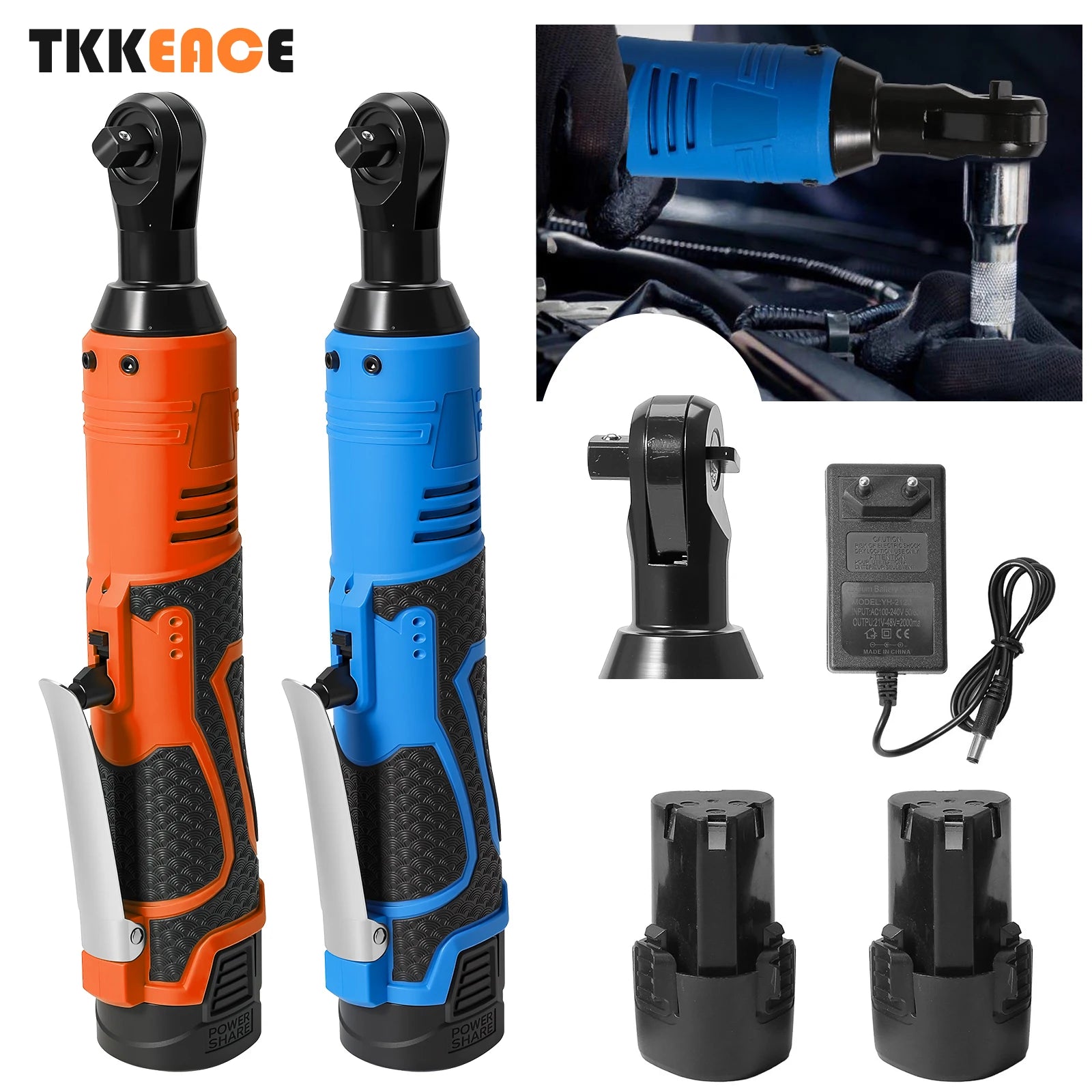 Llave de trinquete 3/8 con 2 baterias 100N.m 18V 2Battery 0833