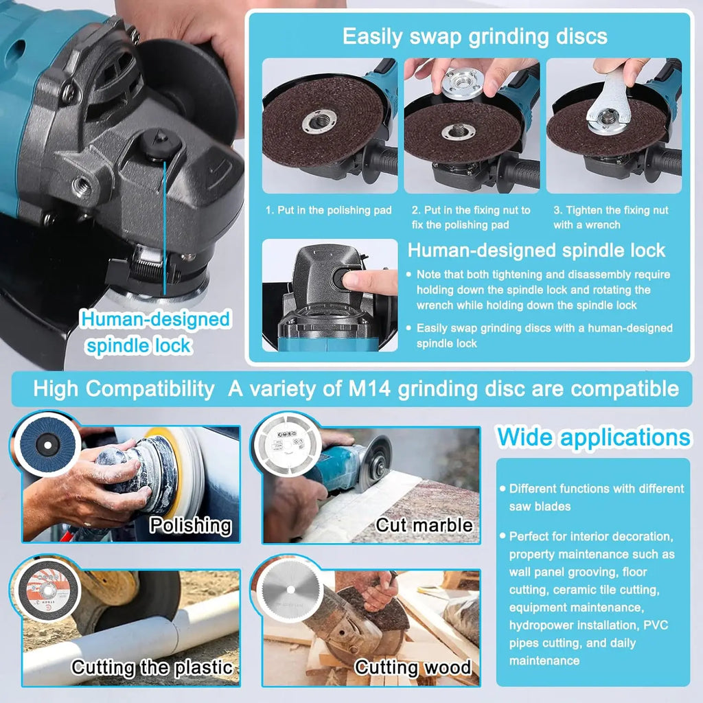 Amoladora M14 125mm 19500rpm