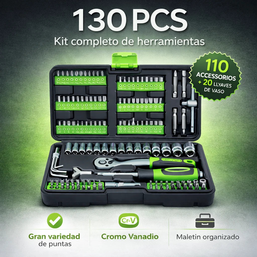 Maletin herramientas 130 piezas