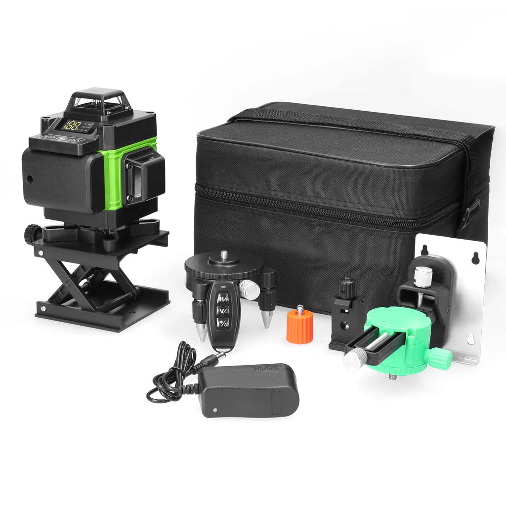 Nivel laser verde 4D 16 lineas 360 con tripode