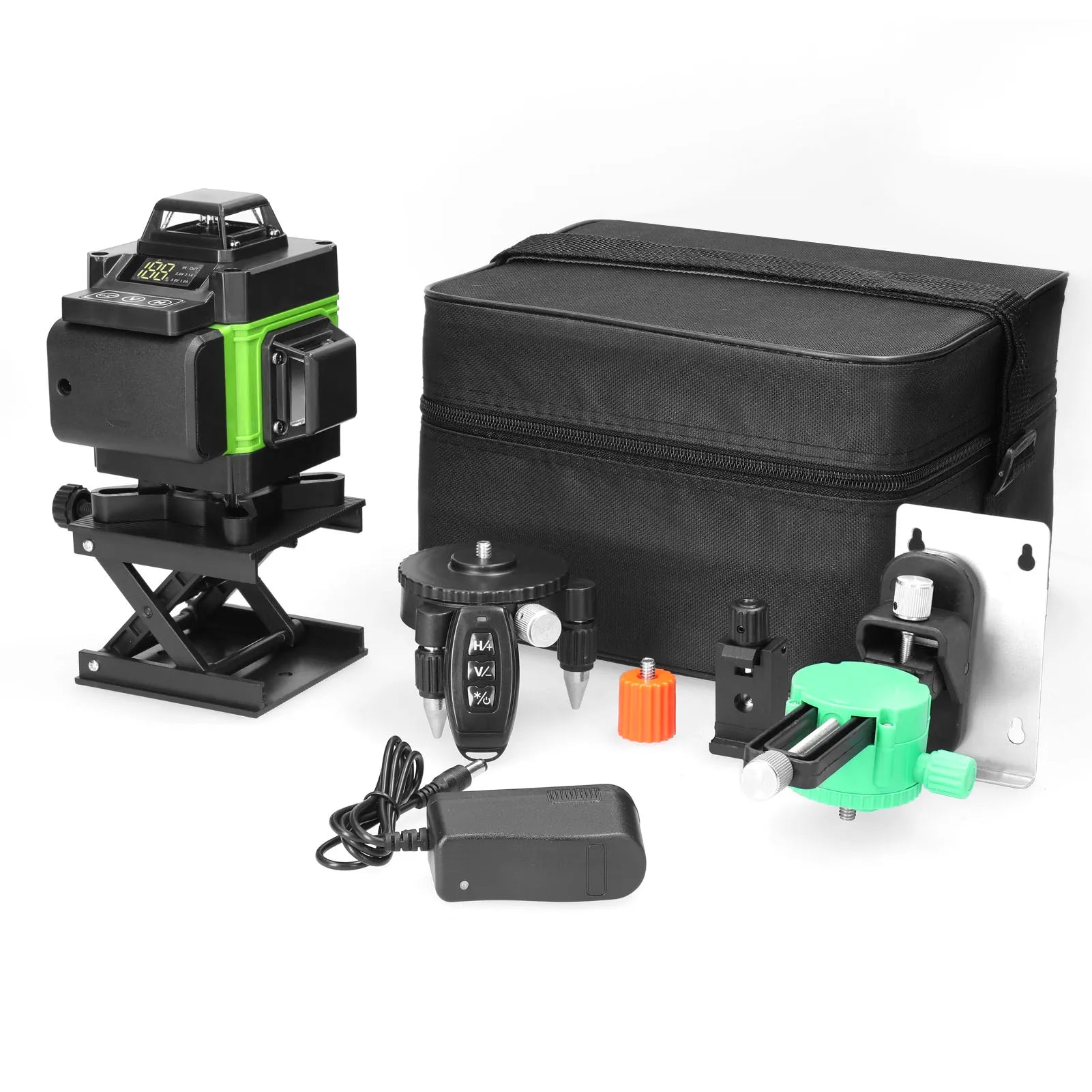 Nivel laser verde 4D 16 lineas 360 con tripode
