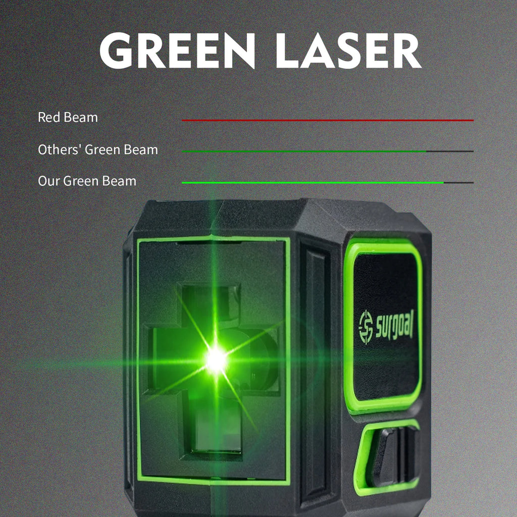 Nivel laser verde 2 lineas 038356 8356