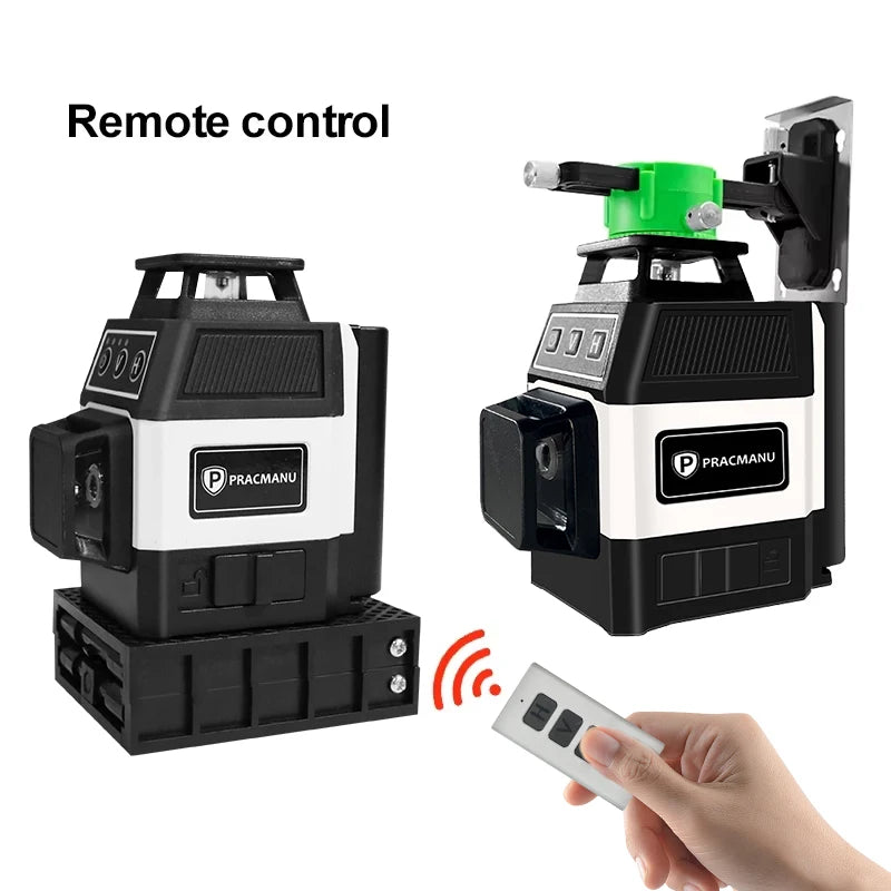 Nivel laser verde 3D 12 lineas 360