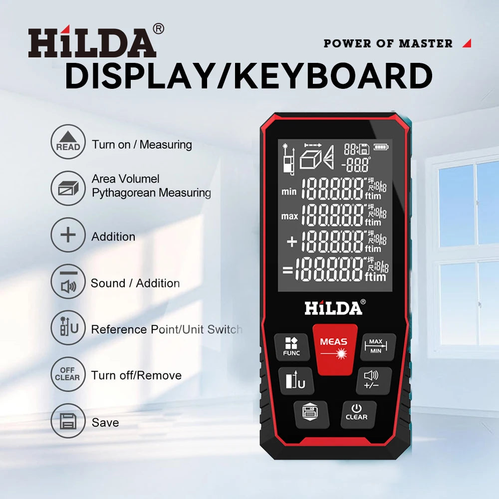 Medidor laser HILDA CJ390 50m 50m CJ390 5591
