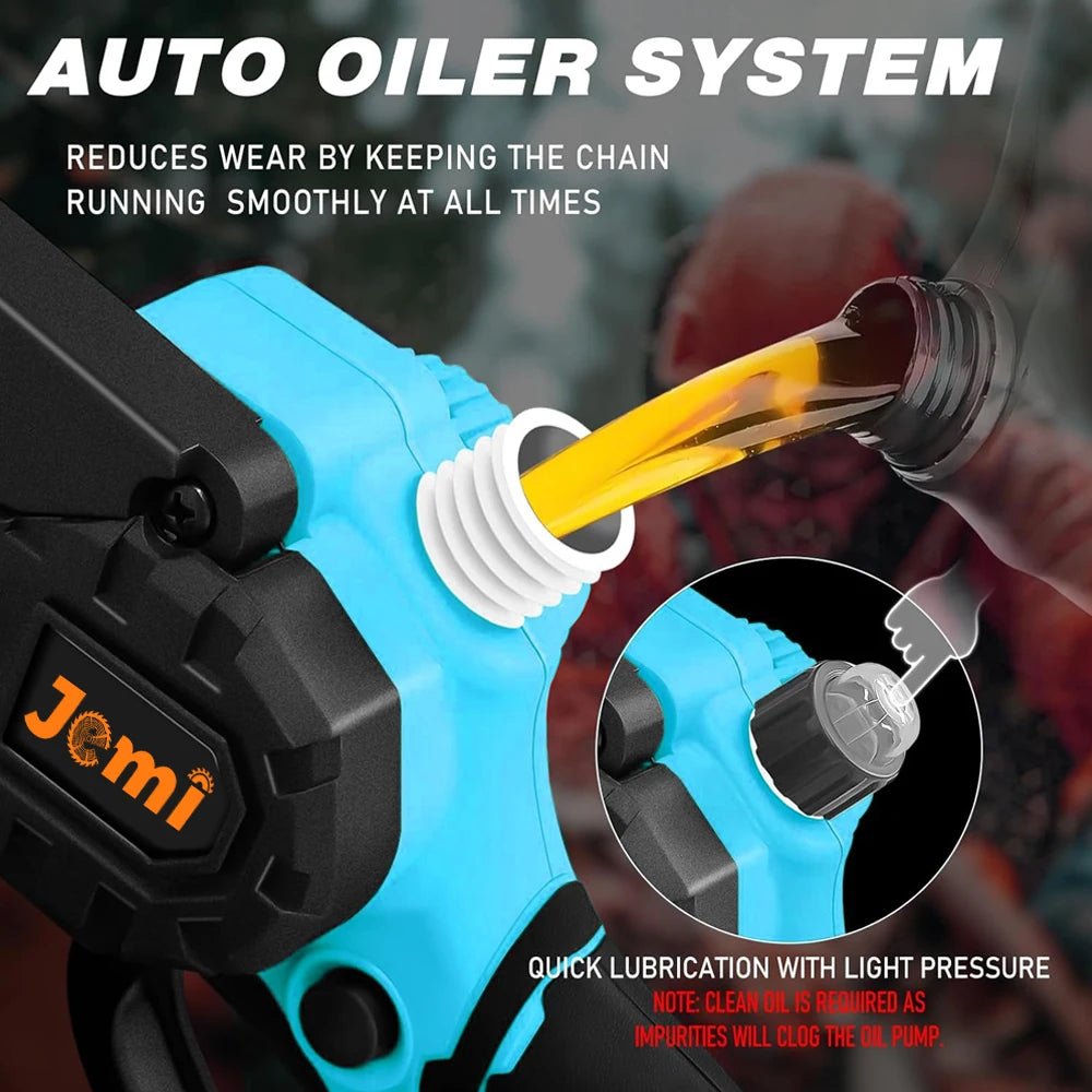Motosierra electrica Jemi 6 pulgadas con 2 baterias