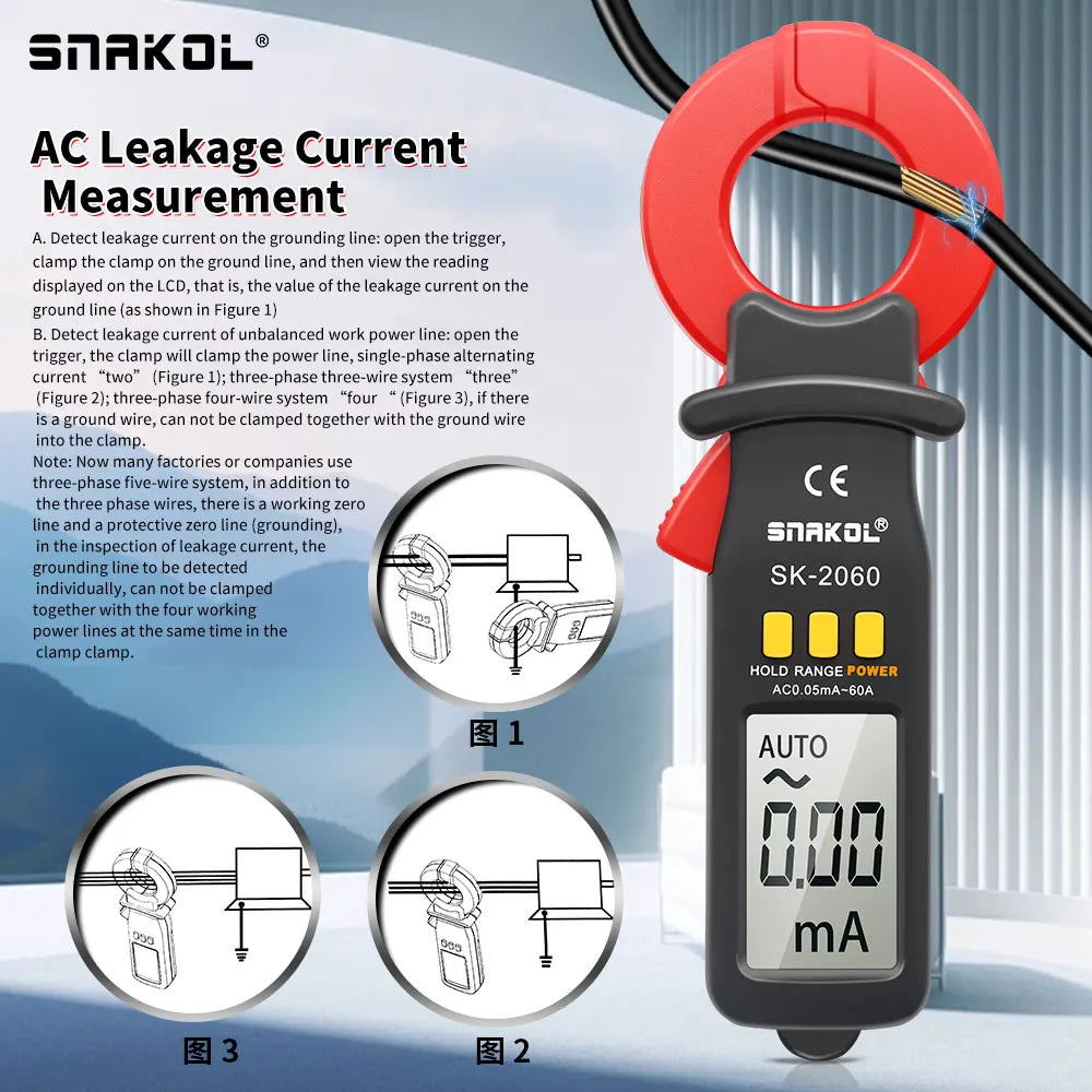 Pinza amperimetrica SNAKOL SK-2060