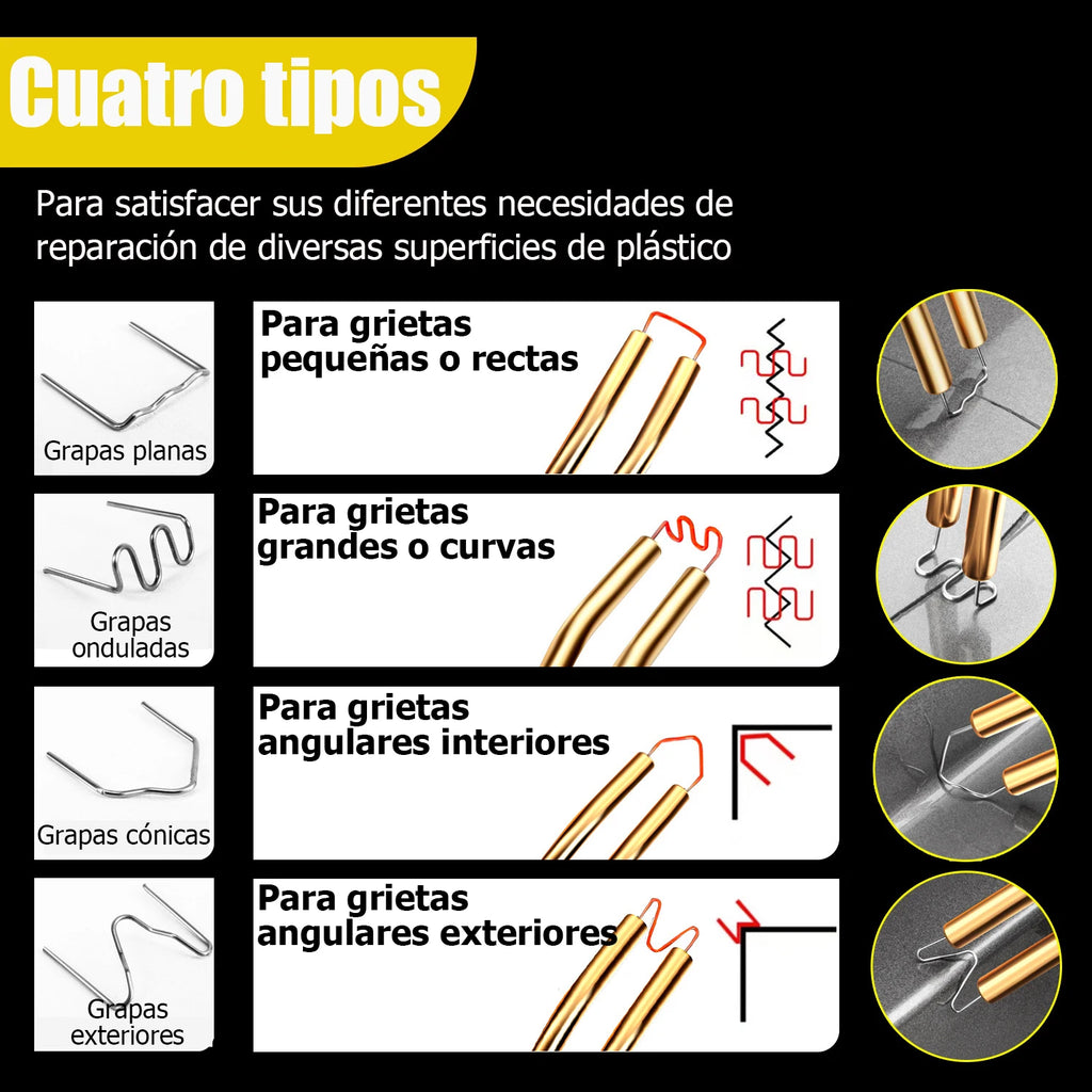 Soldador plastico 400 grapas Paper box set-EU Plug 8484