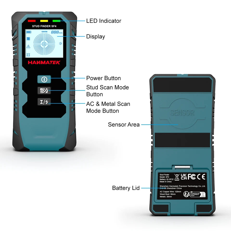Detector de pared HANMATEK SF4