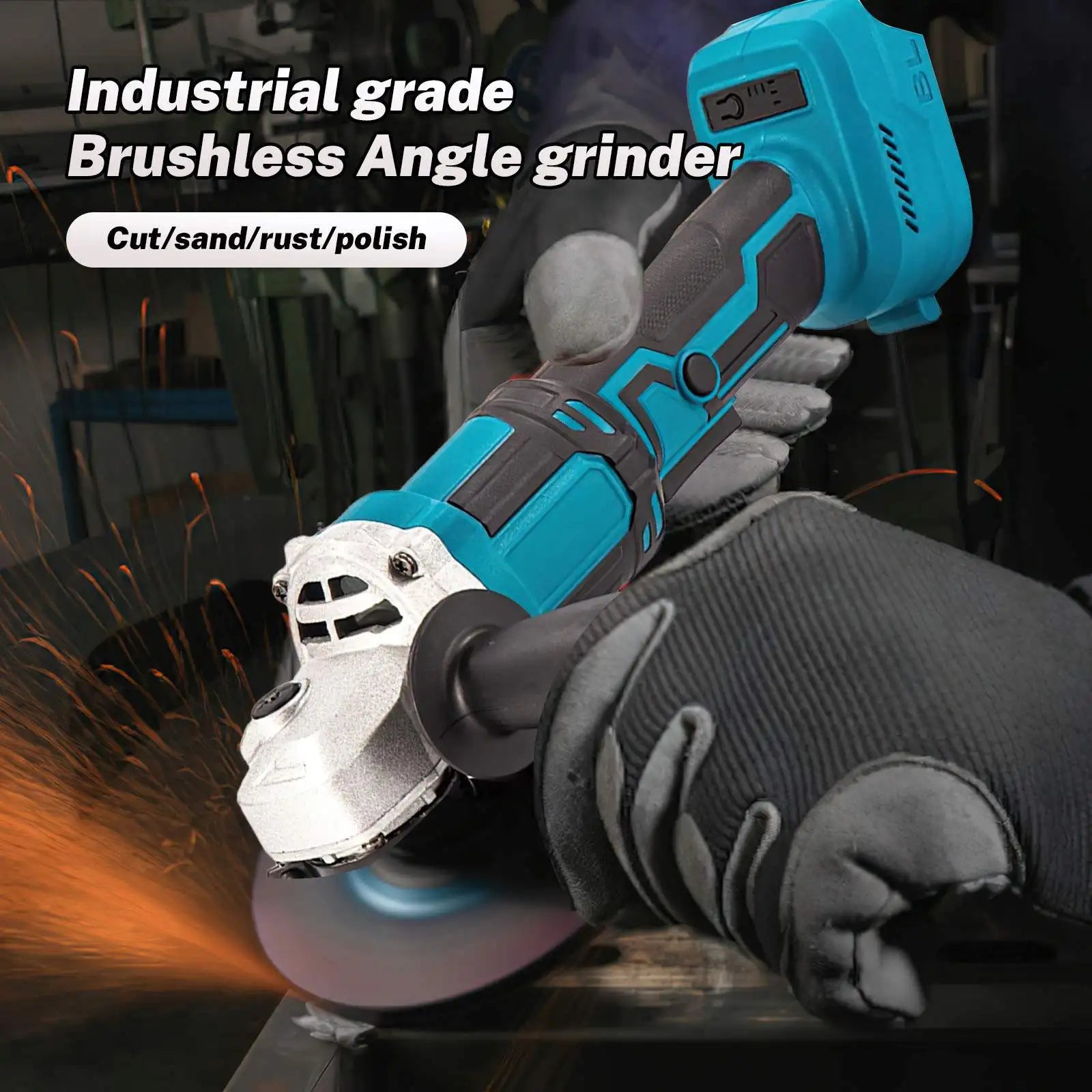 Amoladora 18V 125mm con 2 baterias 2 Batteries 3742