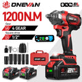 Llave de impacto ONEVAN 1200Nm 1/2 con 1 bateria 1Battery 1EU Plug 2413