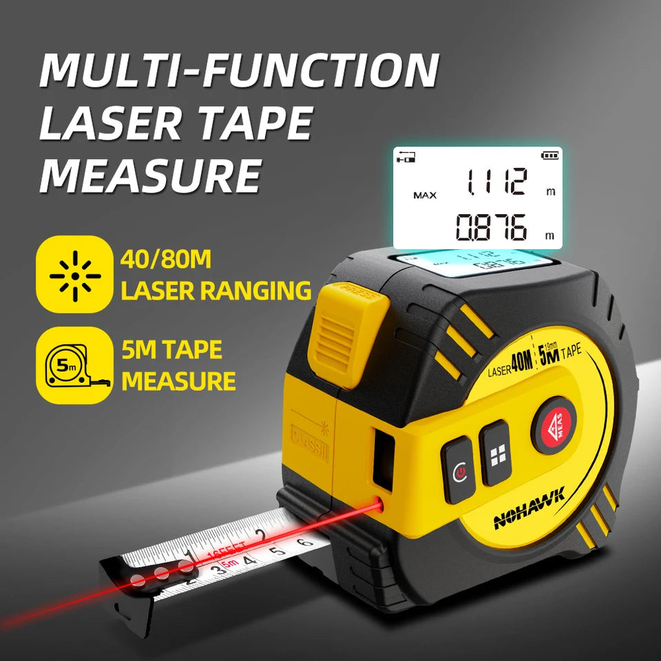 Medidor laser Nohawk 40m 40m Tape Measure 0169