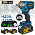 Llave de impacto Gismis 1200Nm 1/2 con 1 bateria 1 Battery 2943