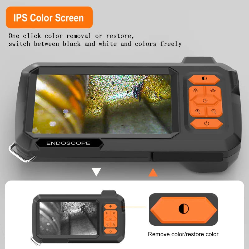 Camara endoscopica 1080P con pantalla