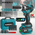 Llave de impacto YOFIDRA 1200Nm 1/2 con 1 bateria