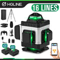 Nivel laser verde 16 lineas 360