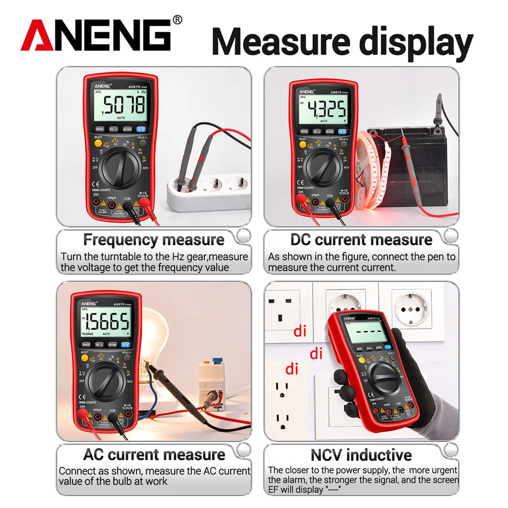 Multimetro digital ANENG AN870