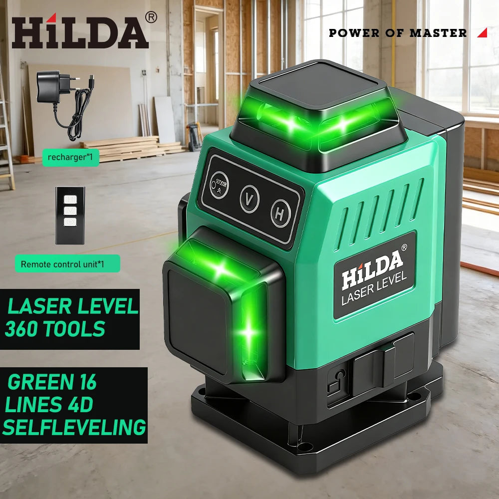 Nivel laser verde 16 lineas