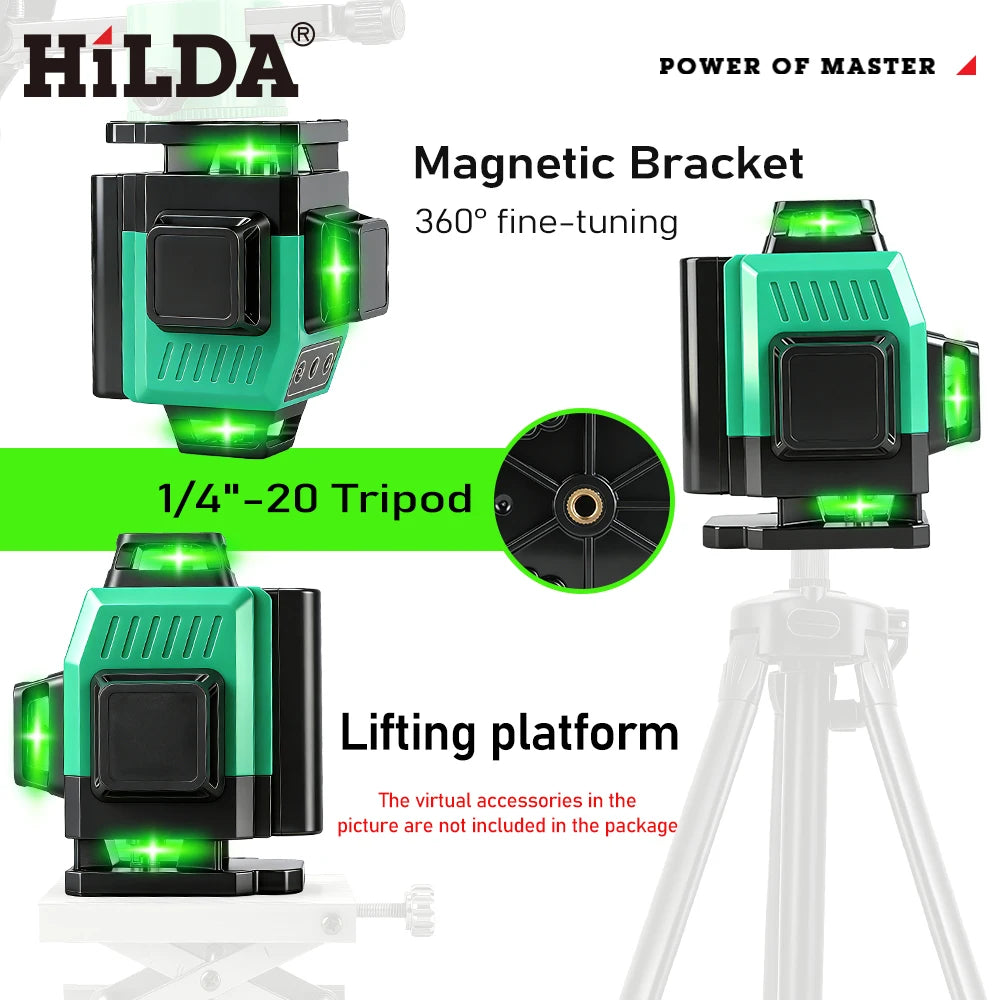 Nivel laser verde 16 lineas