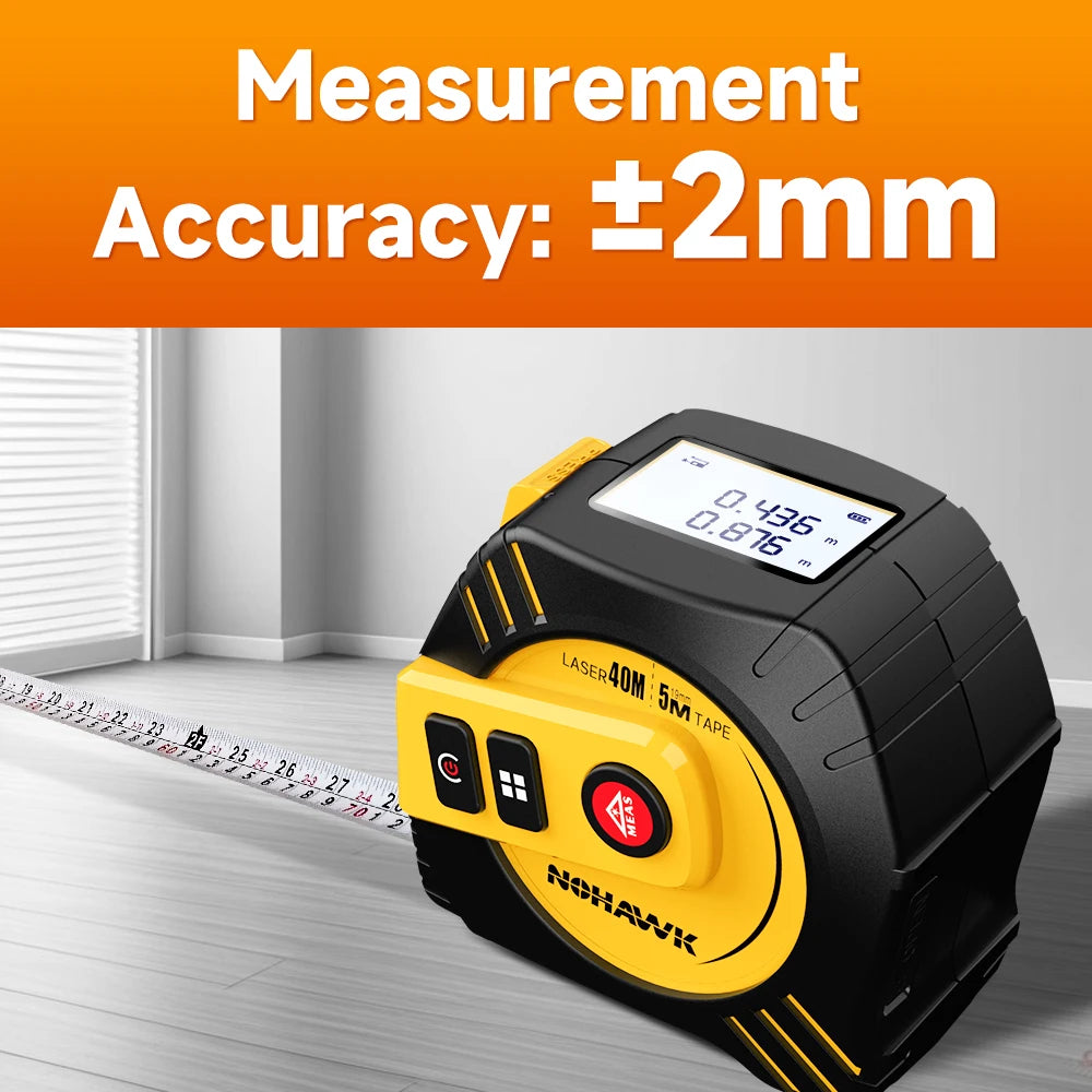 Medidor laser Nohawk 40m 40m Tape Measure 0712