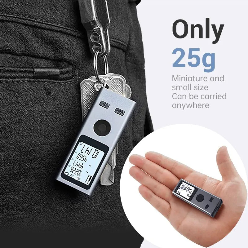 Mini medidor laser 30m recargable