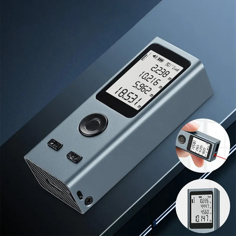 Mini medidor laser 30m recargable