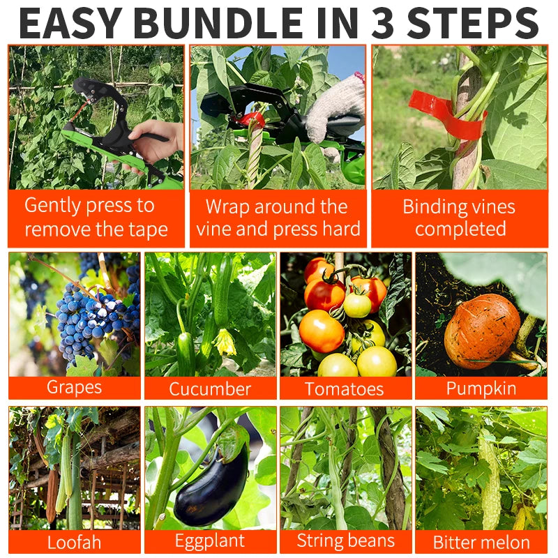 Atadora manual para jardin Onnfang