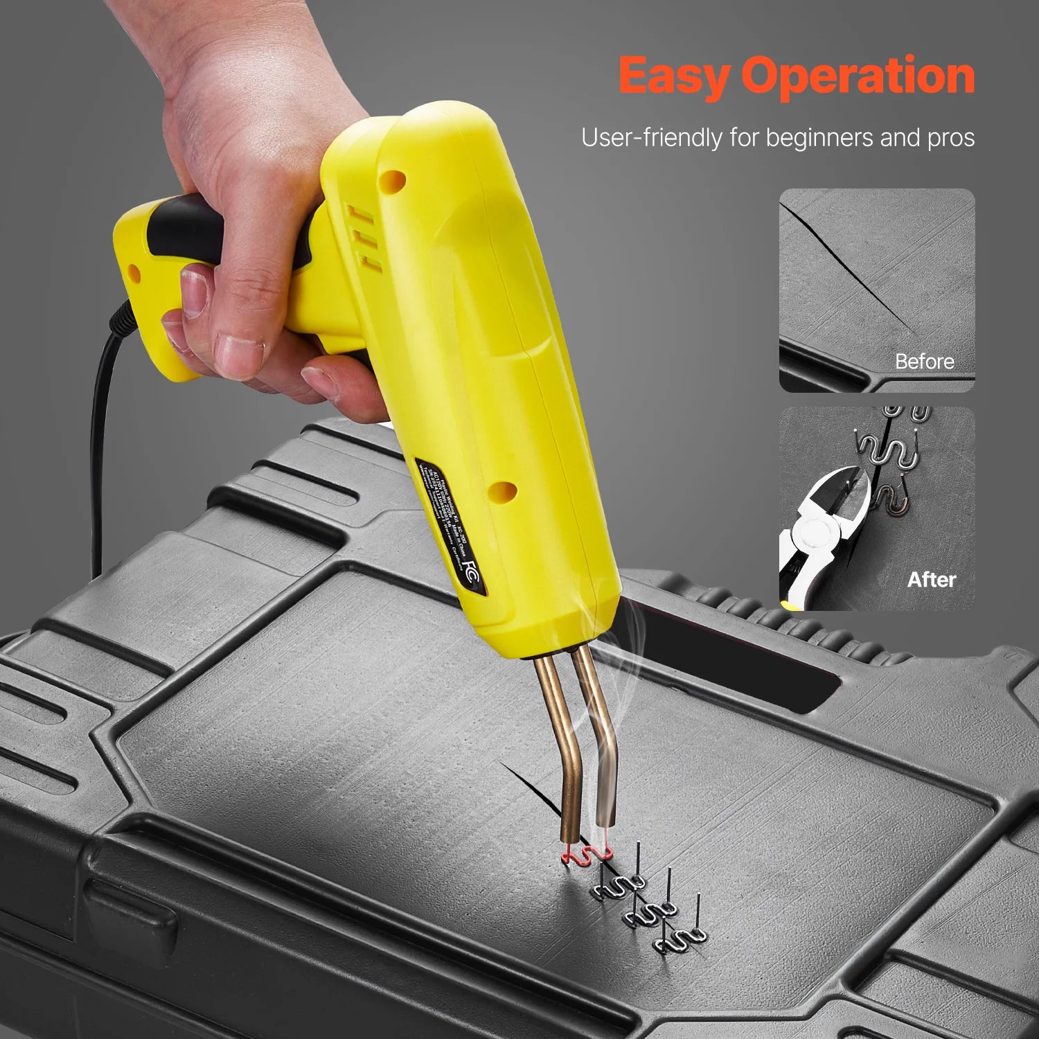 Soldador plastico 220W 1200 grapas