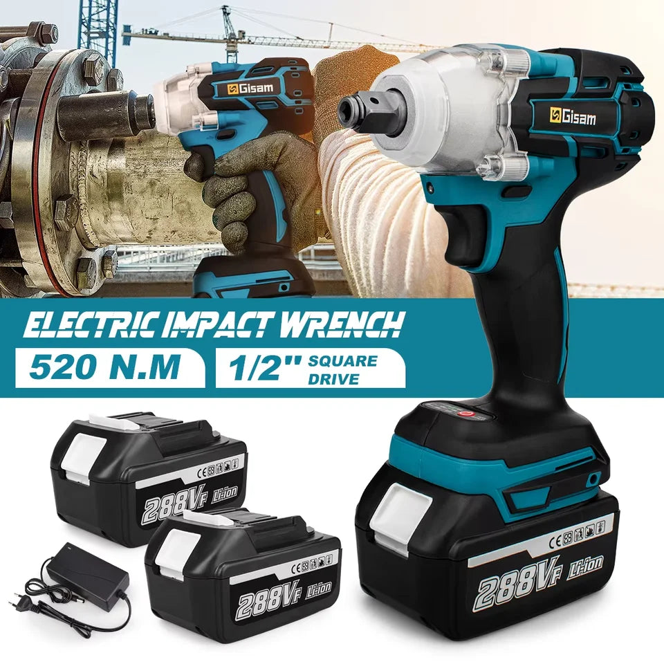 Llave de impacto 520Nm 1/2 con 1 bateria