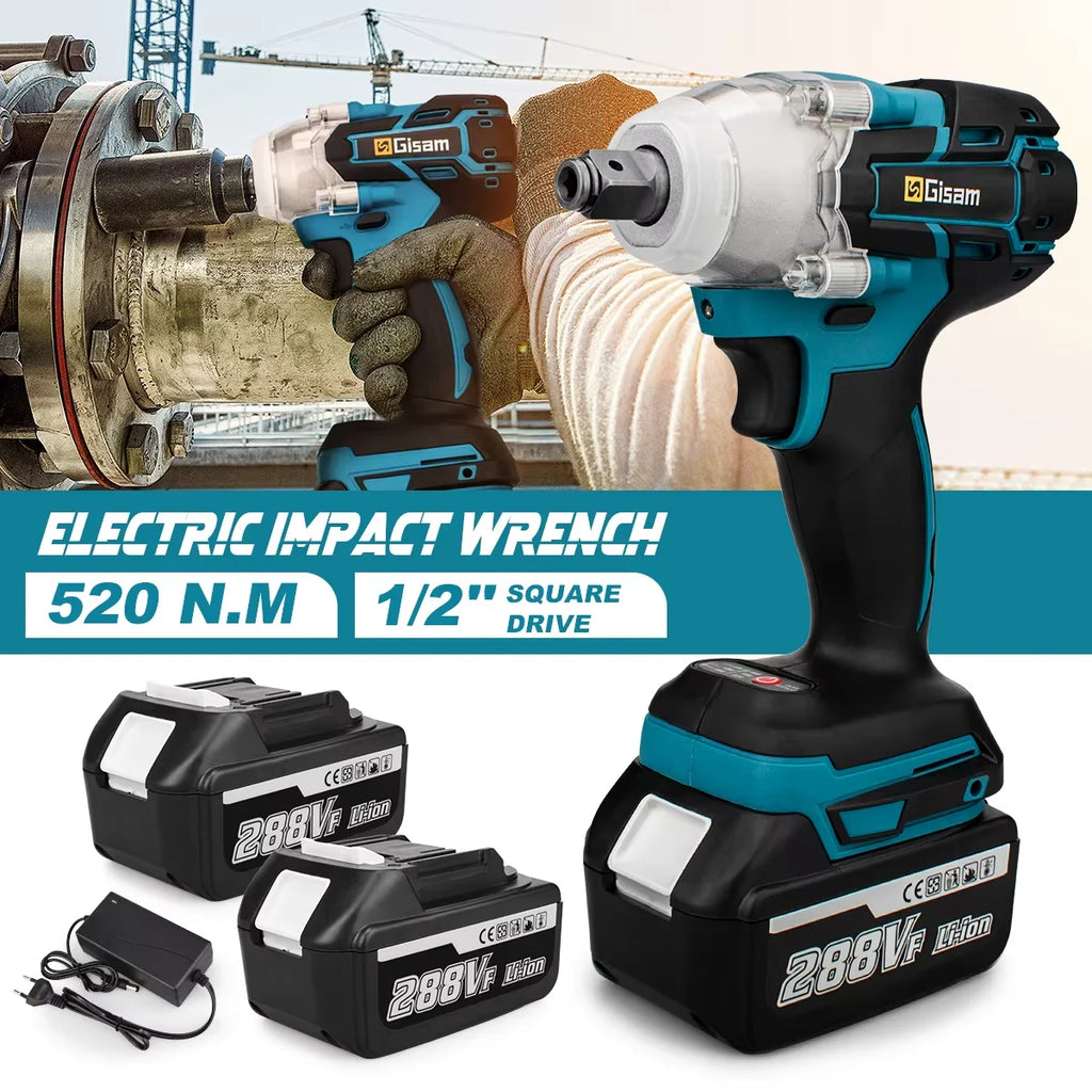 Llave de impacto 520Nm 1/2 con 1 bateria