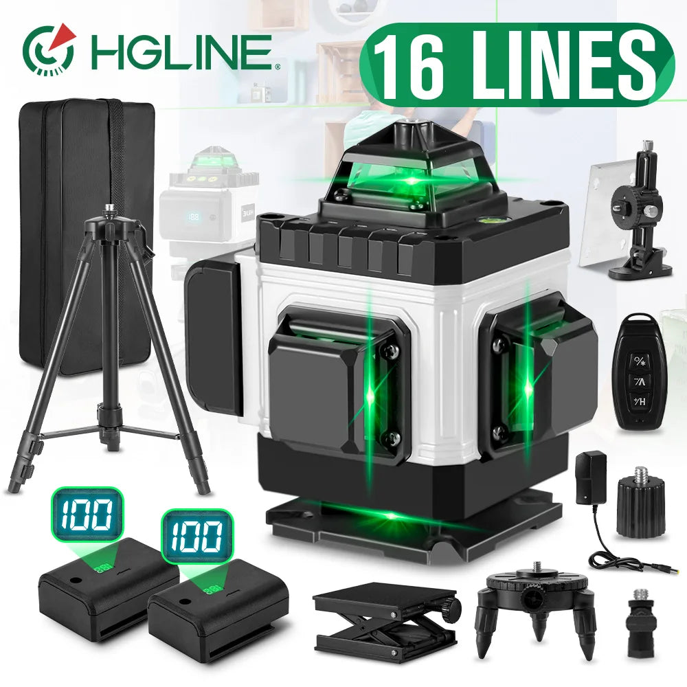 Nivel laser HGLINE 4D con mando