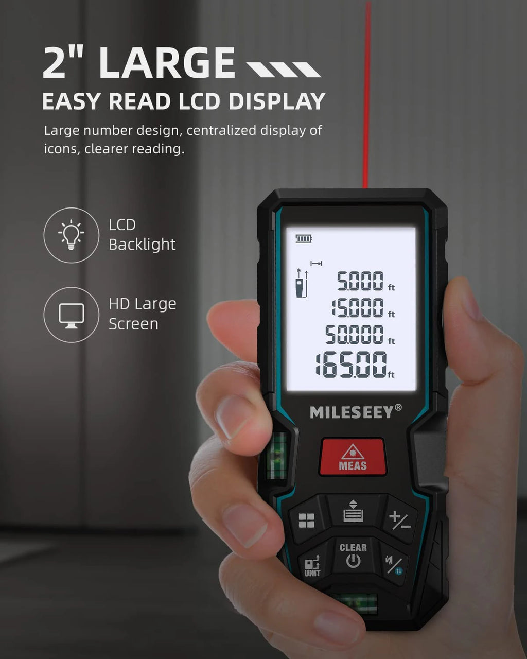 Medidor laser MILESEEY 006206 6206