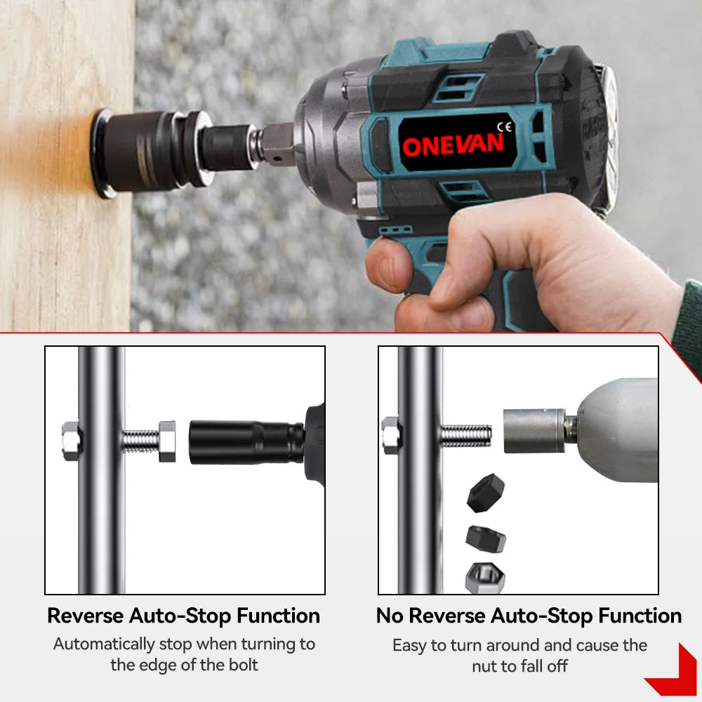 Llave de impacto ONEVAN 500Nm con 1 bateria