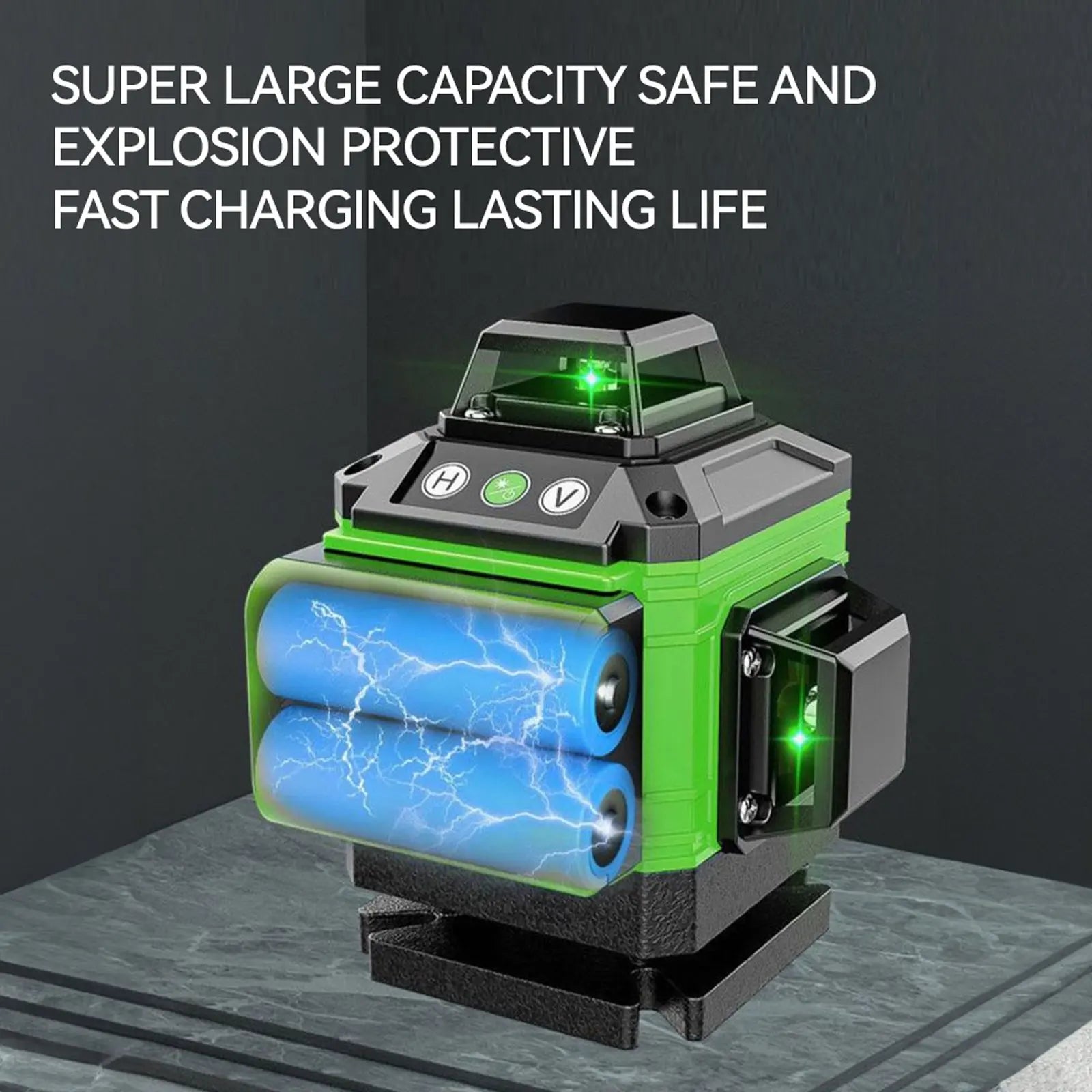 Nivel laser verde 8 lineas