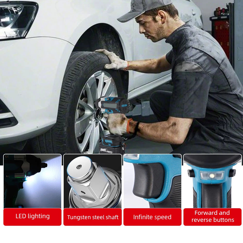 Llave de impacto 520Nm con 1 bateria