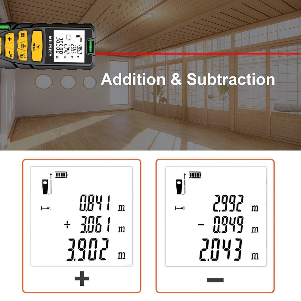 Medidor laser MILESEEY S2 40m