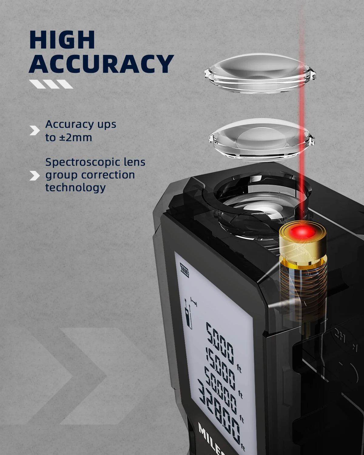 Medidor laser MILESEEY 006206 6206