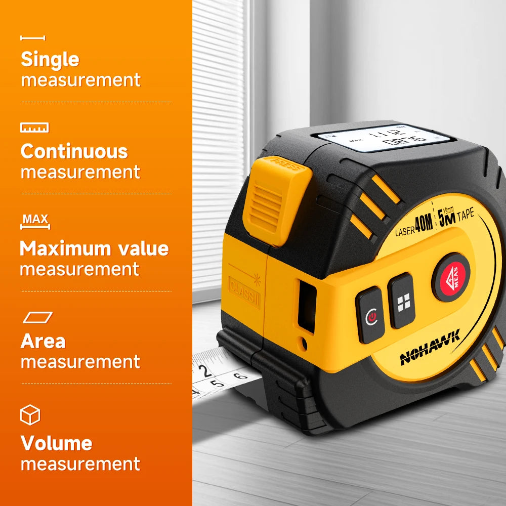 Medidor laser Nohawk 40m 40m Tape Measure 0712