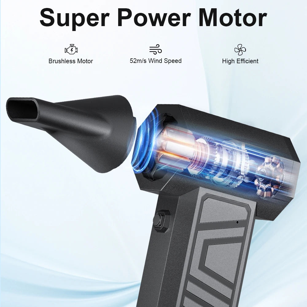 Soplador turbo limpieza recargable