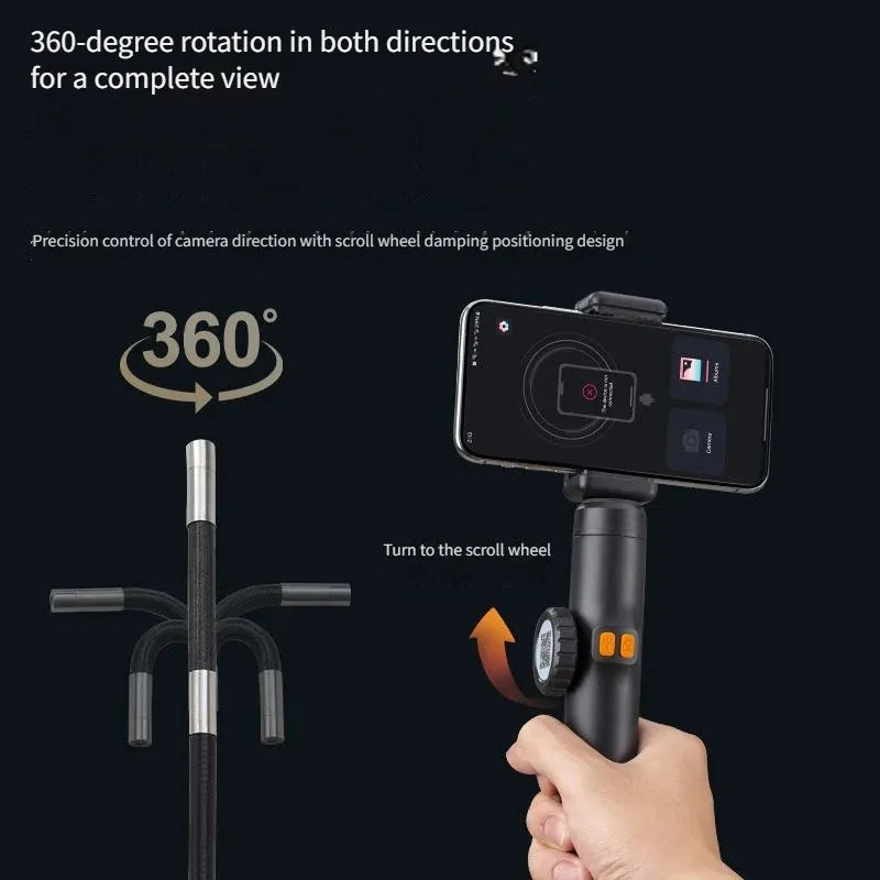 Boroscopio industrial articulado 360 1080P 6mm OTG movil