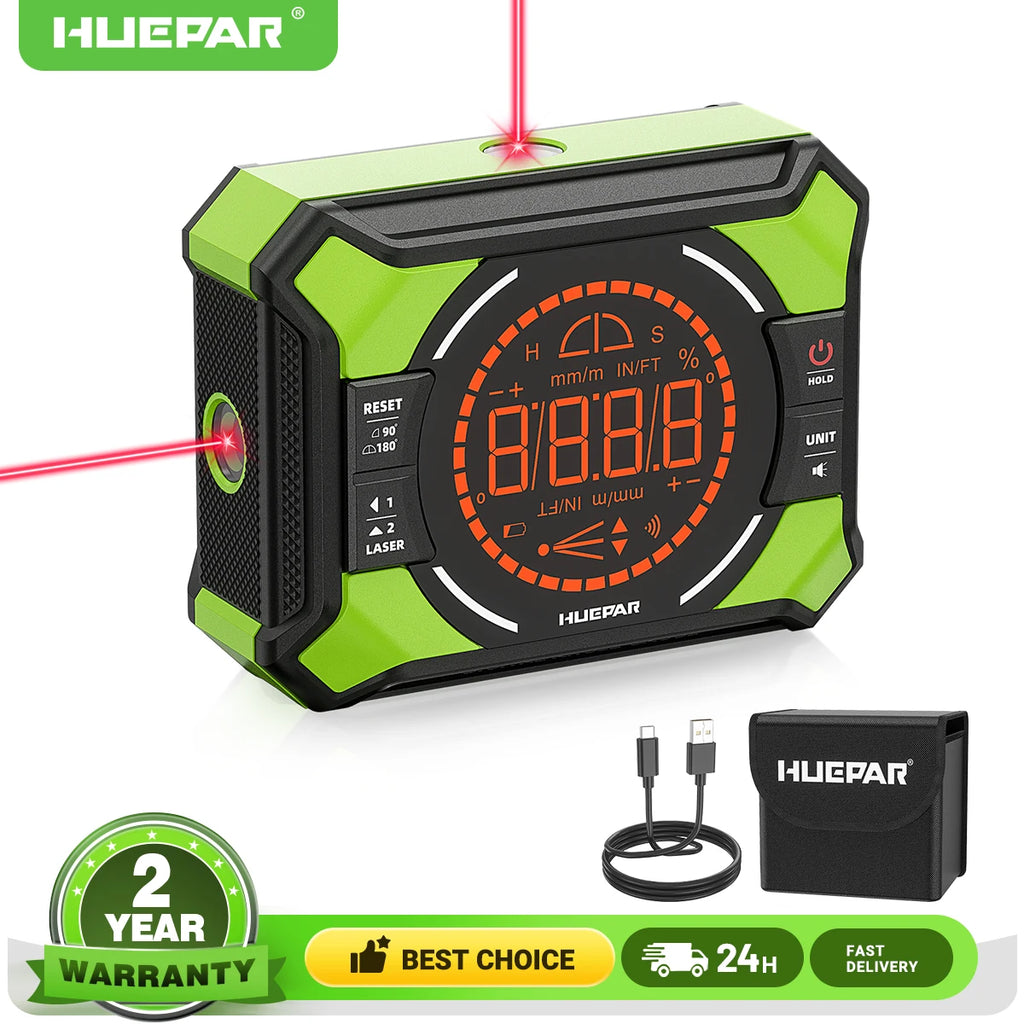 Nivel laser verde Huepar