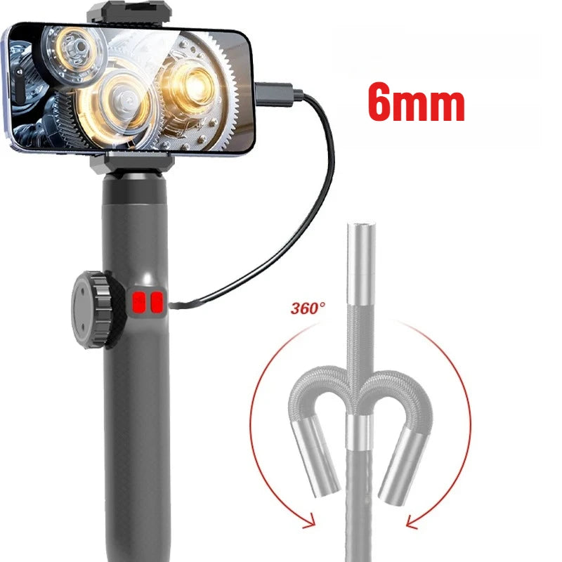 Boroscopio industrial articulado 360 6mm OTG movil