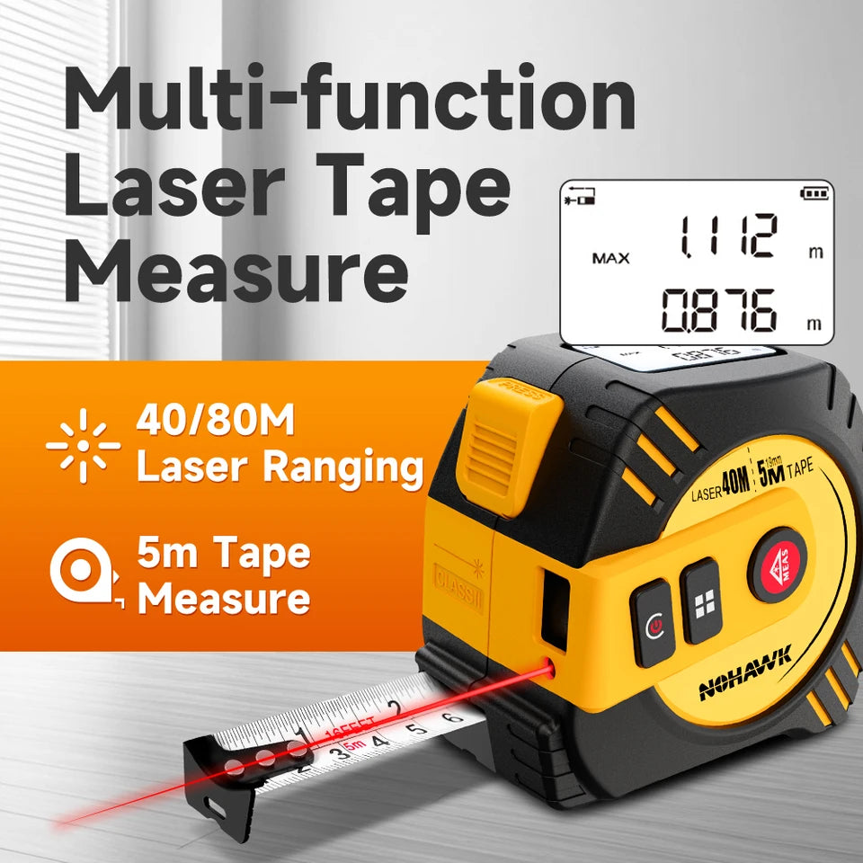 Medidor laser Nohawk 40m 40m Tape Measure 0712