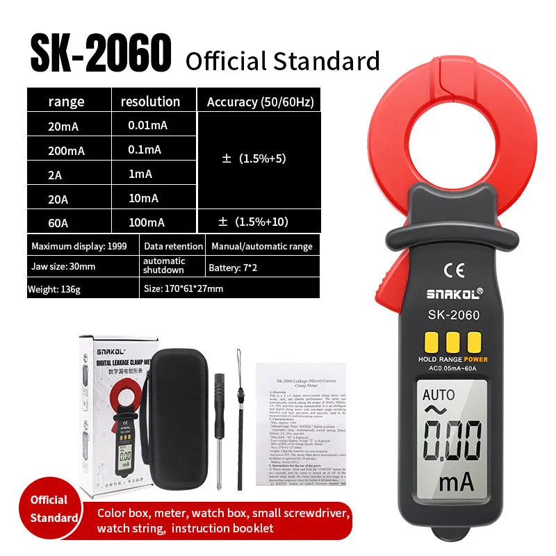 Pinza amperimetrica SNAKOL SK-2060
