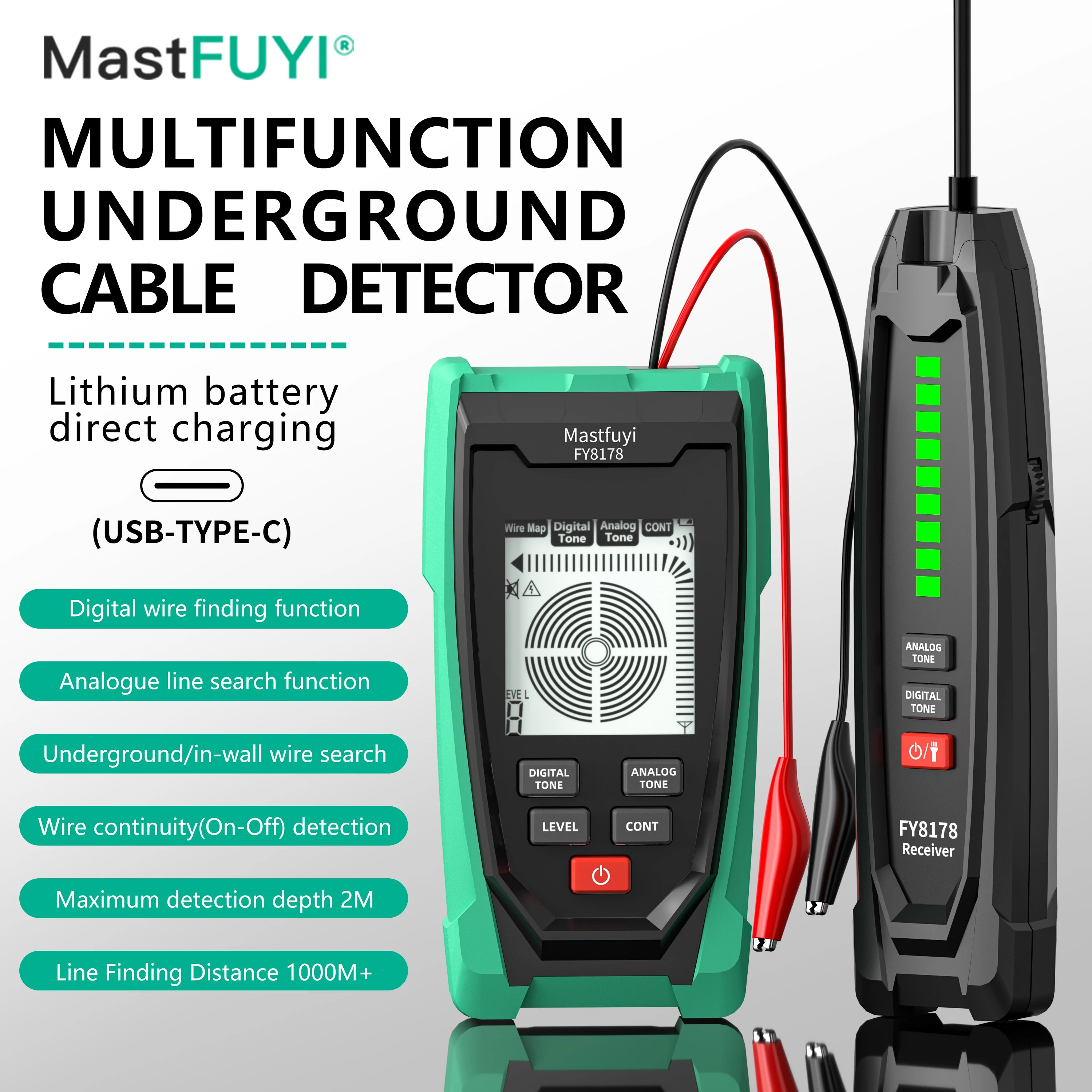 Rastreador de cables MASTFUYI FY8179
