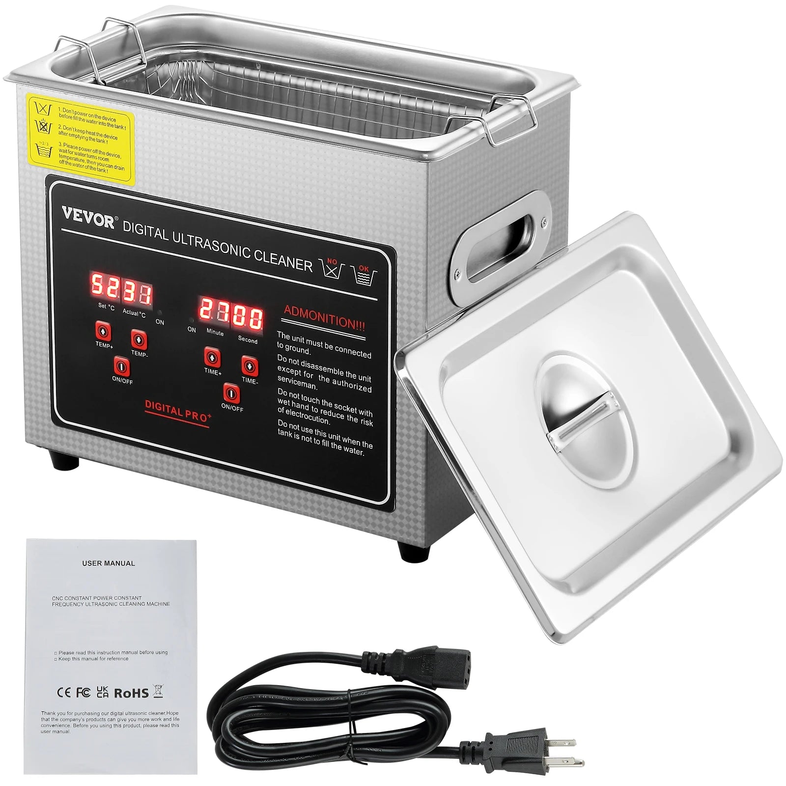 Limpiador ultrasonico acero inox